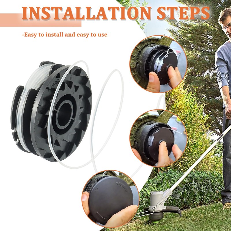 JAMHER Replacement Spool and Spool Cover, Compatible with Parkside LIDL