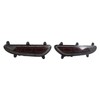LED Rear Bumper Reflective Fog Brake Turn Indicator Black Left