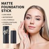 VARKAGE 2 Stück Matte Foundation Stick,Leichte, aufbaubare, volle Deckkraft,Langlebige Gesichts