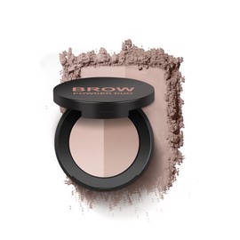 Brow Powder Duo,Taupe Eyebrow Powder Waterproof Longlasting,Eyebrow Makeup Kit,Highly Pigmented,Eye Brow Powders for Women,Creat Natural Eyebrows Texture,#3 Gentle Taupe.