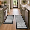eqivei Kitchen Rugs, Non Slip Washable Kitchen Mat Set of