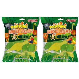 Fruix Jungle Jellies Bag - 2 Pack - Tik Tok Trending Fruit Jellies - Assorted Flavors Fruit Squeeze Jellies - Jelly Candy - Dino Shaped - Animal Jellies