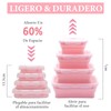 Recipientes de Silicona Portátil, Juego de 4 Plegables de Almacenamiento