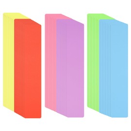 PATIKIL Book Dividers with Tab, 11.8x2 Multicolor Plastic Book Binder Index Card Files Dividers Separator with Sticker on for Storage Box Drawer Magazines Vinyl Record, 72Pcs