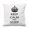60 Second Makeover Limited White Cushion Cover Keep Calm And