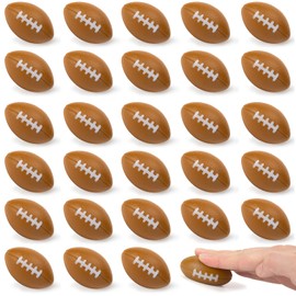 LovesTown Football Stress Ball, 28 PCS 2.2 x 1.4 Inches Stress Relief Fidget Balls Foam Sport Football for Gift Bag Fillers Stuffers Party Favors Decoraions Bathtub Toys School Carnival Reward