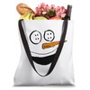 Snowman Face Costume Carrot Nose Christmas Men Women Kids Tote