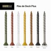 Deck Plus Tornillos De Madera Exterior Recubiertos De Epoxi #10