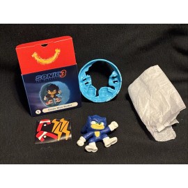 McDonald's 2024 McDonalds Happy Meal Toy Sonic 3 Sonic Blue Roller #1 Brand NIB