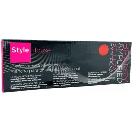 Style House Beauty Amplified Style House 1.25 in Professional Styling Iron Ceramic - Ion Red
