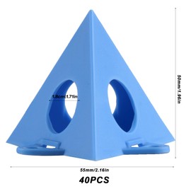 RUGLAMZHIP 40pcs Painters Pyramids Stands, Paint Triangle Stands, Painting Pyramid for Cabinet & Doors