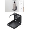 Sanwa Direct 200-STN078BK Drink Holder, Magnetic Attachment, Foldable, Load Capacity