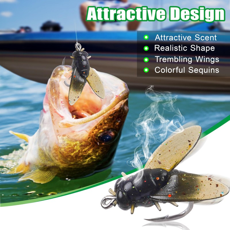 OROOTL Bionic Fly Fishing Baits, 18pcs Fly Fishing Flies Kit