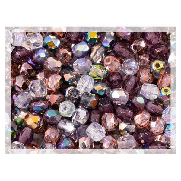 1.8 oz (50 g, cca 600pcs) MIX of Faceted Fire