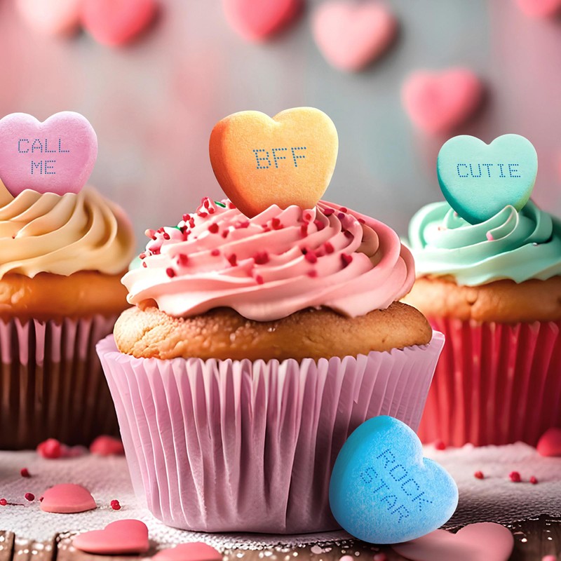 Brach's Valentine's Day Tiny Conversation Hearts, Friendship Exchange, 1 oz