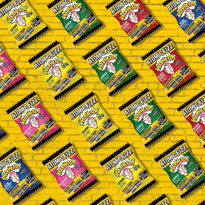 WARHEADS Atomic Fizz - Extreme Sour Fizzing Hard Candy -