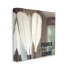 Stupell Industries Paddle Your Own Canoe Canvas Wall Art by