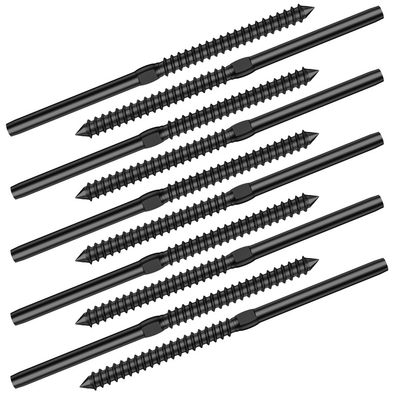 BLIKA 120 Pack T316 Stainless Steel Black Right&Left Handed Thread