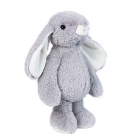 DILLY DUDU Gray Bunny Rabbit Stuffed Animal Plush Toy Best Gifts 10-Inch