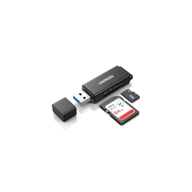 UGREEN Lector Tarjetas de Memoria USB 3.0, Compatible con TF