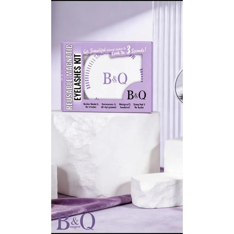 Pestañas Magnéticas B&Q Kit de 2 Pares con Aplicador para