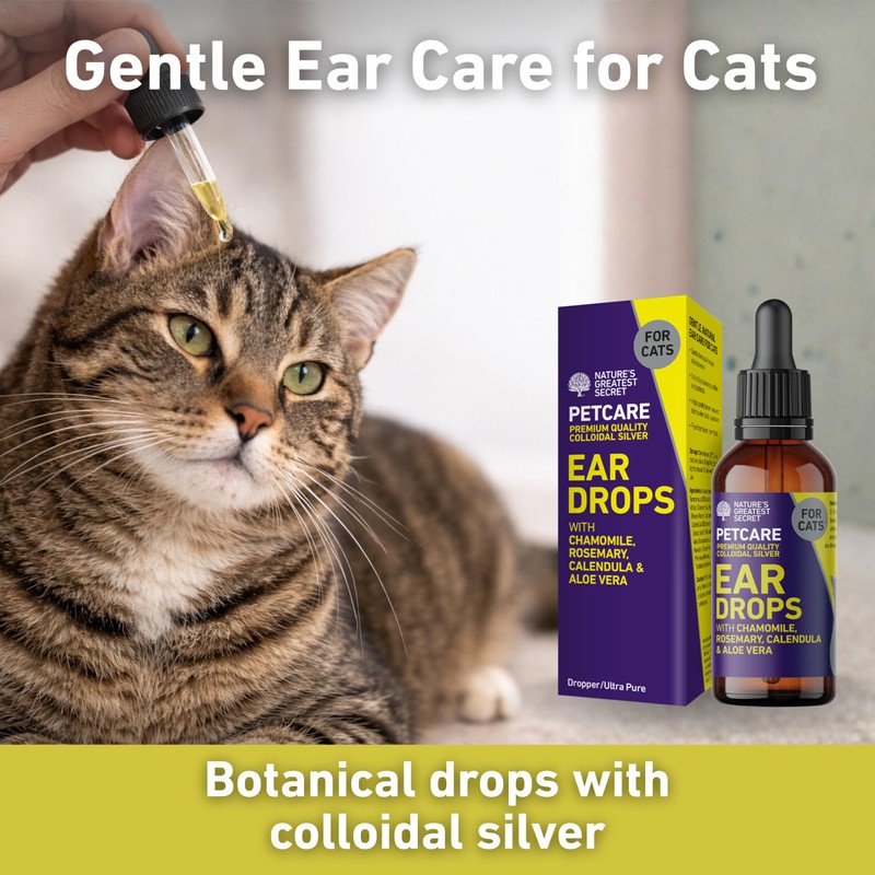 Nature's Greatest Secret Ear Drops for Cats 30ml | Colloidal