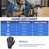 Heavy Duty Work Gloves, Impact Protection Mechanic Gloves, Synthetic Leather