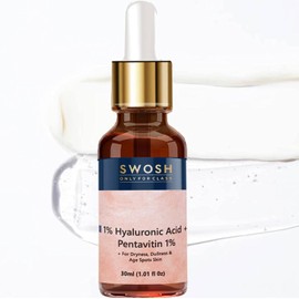 SWOSH 1% Hyaluronic Acid Serum 30ML Lightweight & Hydrating For Intense Hydration, Anti Ageing, Wrinkles & Fine Lines