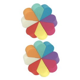 Mikinona 16pcs Dual-sided Makeup Sponges for Foundation and Powder Application Versatile Beauty Tool for Wet and Dry Use Comfortable and Blending Sponges