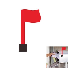 Easy-Install Mailbox Flag Replacement Kit Upgrade Your Mailbox with a Red Flag,Fits All Mailboxes,Wall Mount Mailbox Flag,Mailbox Flag Replacement (1)