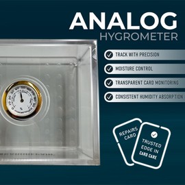 TCG Humidor Repair Kit - Includes 2 Acrylic Flattening Plates & 4 Spring Clamps for Trading Card Care Kit Restoration - Improve Card Grading