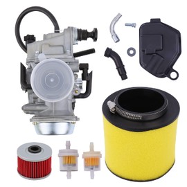 Fourtrax 300 Carburetor Fits Honda TRX300 TRX300FW 1988-2000, 00-06 Rancher 350 All Models, With Fuel Filter Air Filter