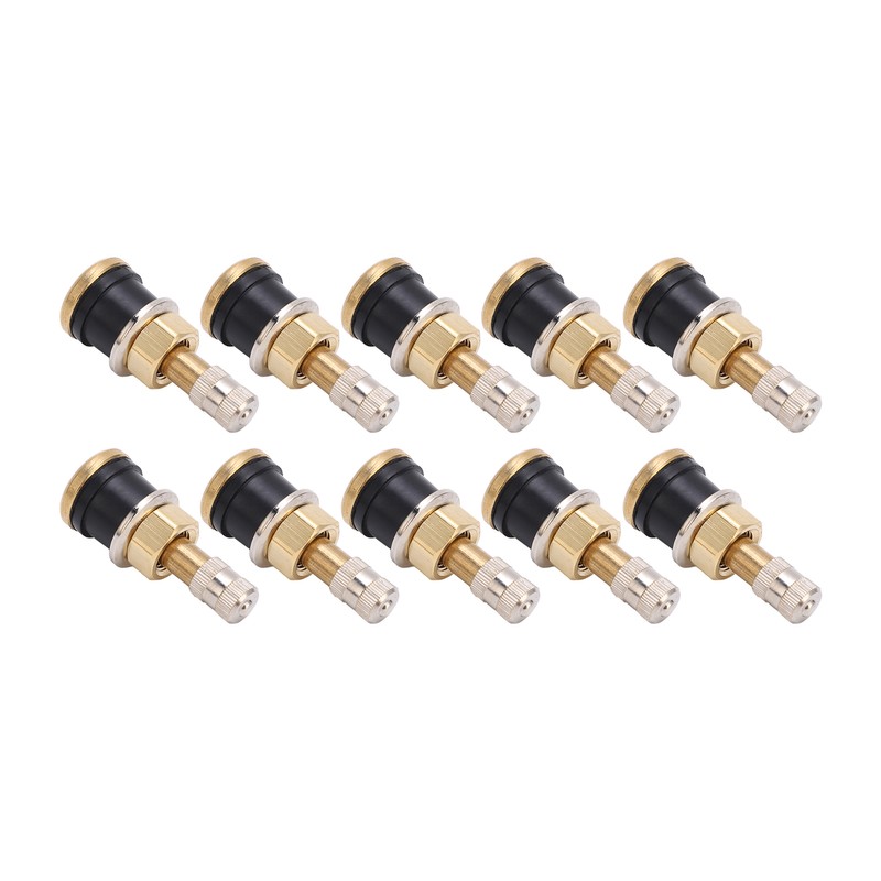 10 Pcs Brass Valve Stem TR501 High Strength Tubeless Truck