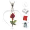 TAMI Dije Rosa Eterna Collar Te Amo con Cadena en