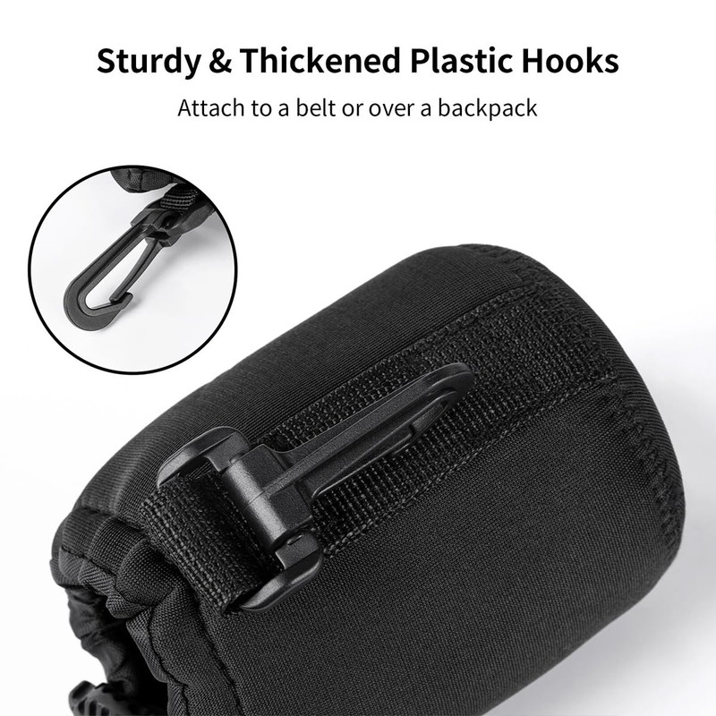 AIMALL 4PCS Waterproof Camera Lens Pouch Set, Shockproof Diving Fabric