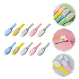 SAFIGLE 10pcs Comfortable Boy Girl Brush for Newborn Scalp Care Gentle Massage Comb for Detangling and Grooming for Parents Color Options