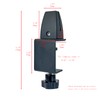 Jhanw Desk Divider Clamp For 1/8" To 0.51" Panel, Adjustable