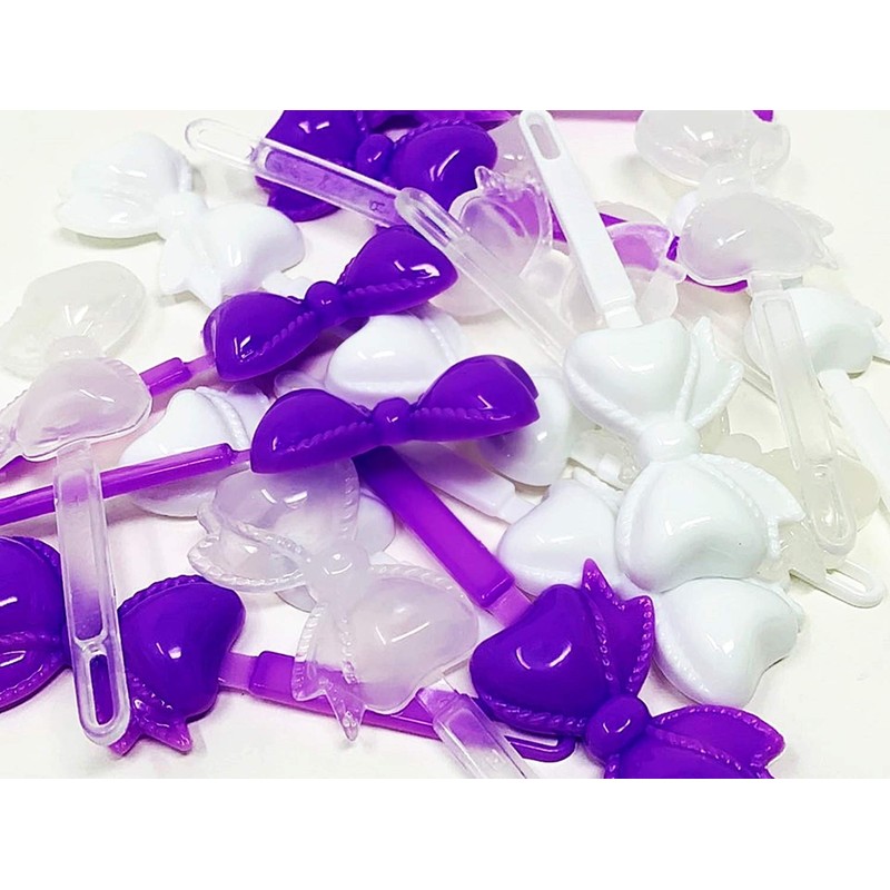 Tara Girls Self Hinge Plastic Bow Hair Barrettes Selection Pack