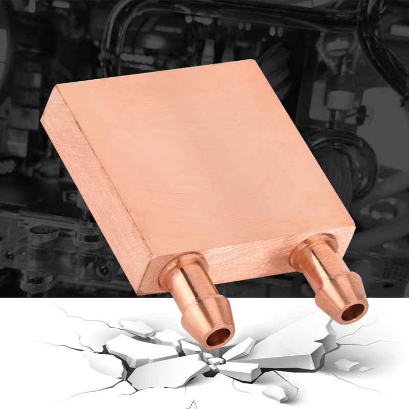 Copper Water Cooling Block,Recuperative Heat Exchanger for Graphics GPU Head