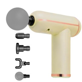 Trendi Massage Gun Deep Tissue | Portable Muscle Massager with 4 Heads | 6-Speed Quiet Motor | Handheld Percussion Massager for Back, Neck, Foot & Body | Gift for Men, Women, Dad & Athletes