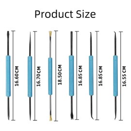 winmiya 6Pcs Dual-Sided Solder Assist Disassembly Tool PCB Cleaning Kit PCB Circuit Boards Soldering Tool Soldering Electronic Projects for Electronics Soldering Electronics Repair
