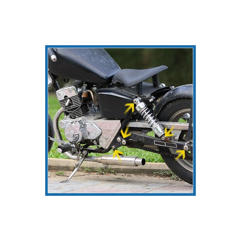 A ABSOPRO 4Pcs Silver Tone Motorcycle Rear Driven Sprocket Screw