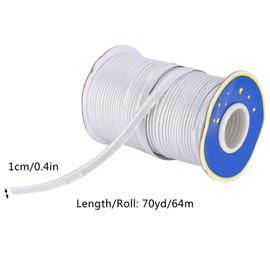 Jeanoko 1cm Wide Piping Ribbon Cotton Washable Silver Piping Ribbon Exquisite Purses Clothing for Sewing and Decorating Diagonal Strap with Braided Piping (Silver)