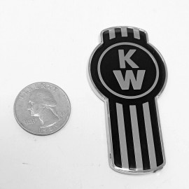 KW kenworth kw emblem metal truck semi chrome black