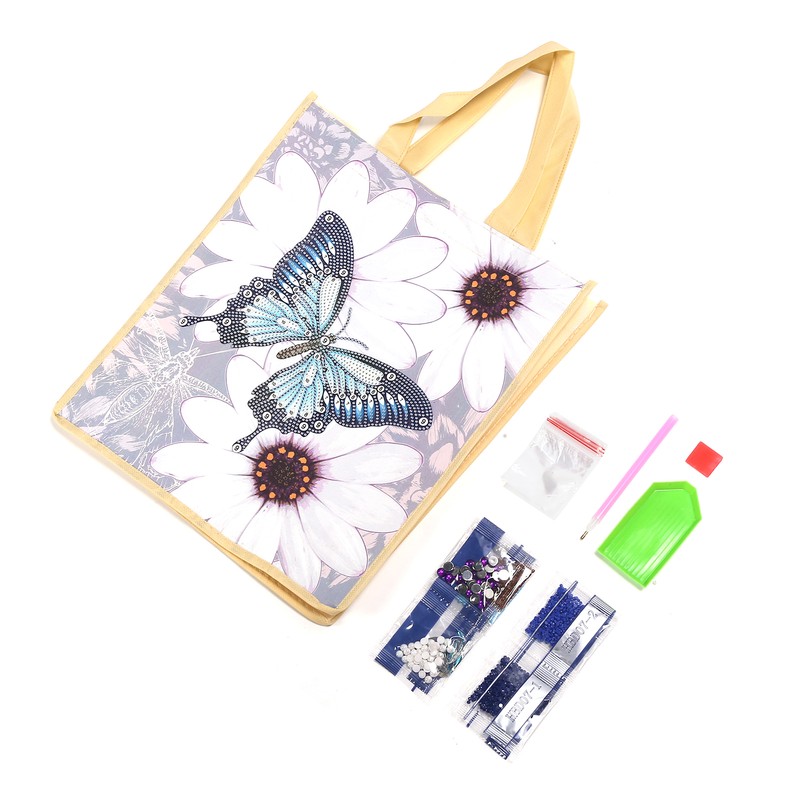 Diamond Painting Shopping Bag Reusable with Handles DIY Foldable Tote