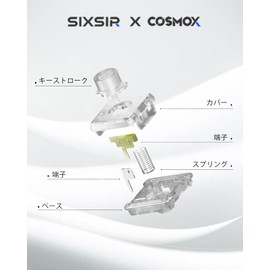 Kailh Custom Crystal Low Profile V2 Switch for Leverless Controller(20pcs) Compatible with Haute42 M(Plus) Series/T Series/R16/U16/P12 (Transparent)