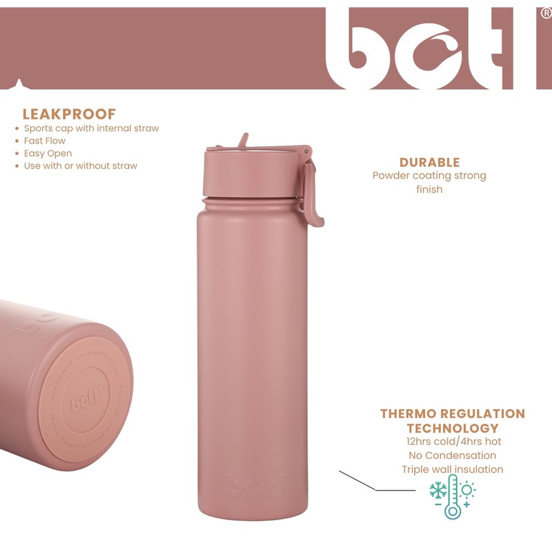 BOTL – Epic Stainless Steel Bottle, Leakproof Straw Lid, Insulated