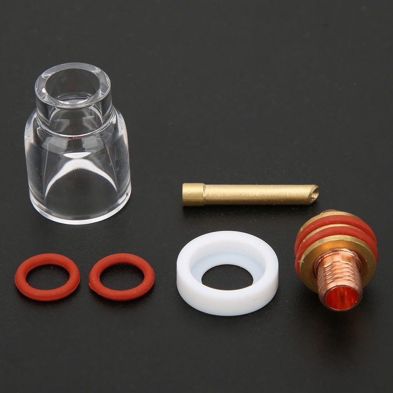 TIG-9/20 Welding Torch Gas Lens Collet Glass Cup Kit for