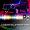 Gearzaar Set 4x 15.5'' RGB Wheel Ring Light LED Kit