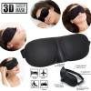 Unbranded 2 Pack Travel 3D Eye Mask Sleep Soft Padded